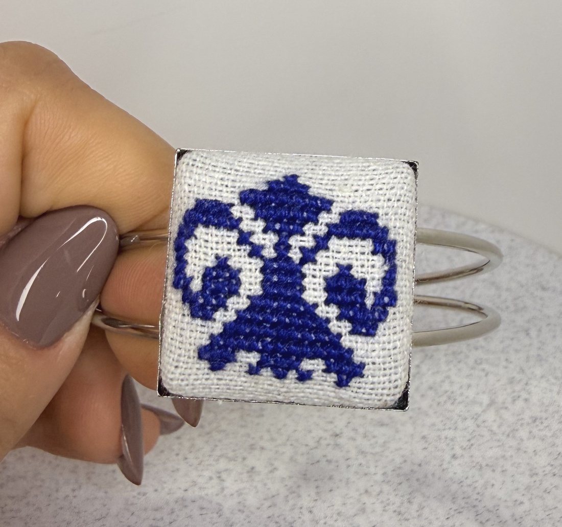 Bratara cusatura manuala - bijuterii - brățări - brățări din cupru - Artynos.ro