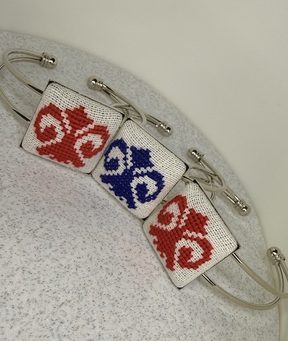 Bratara cusatura manuala - bijuterii - brățări - brățări din cupru - Artynos.ro