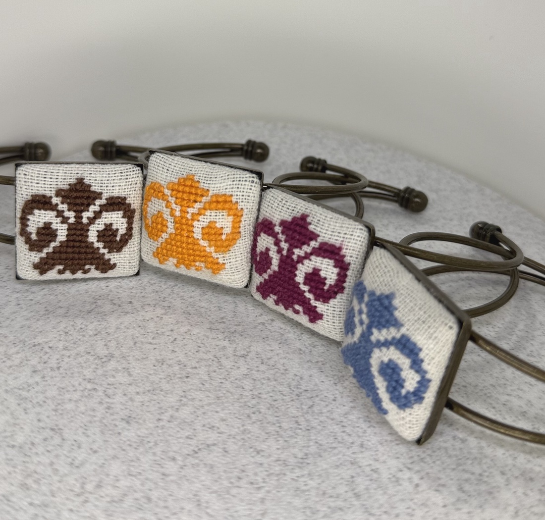 Bratara cusatura manuala - bijuterii - brățări - brățări din cupru - Artynos.ro