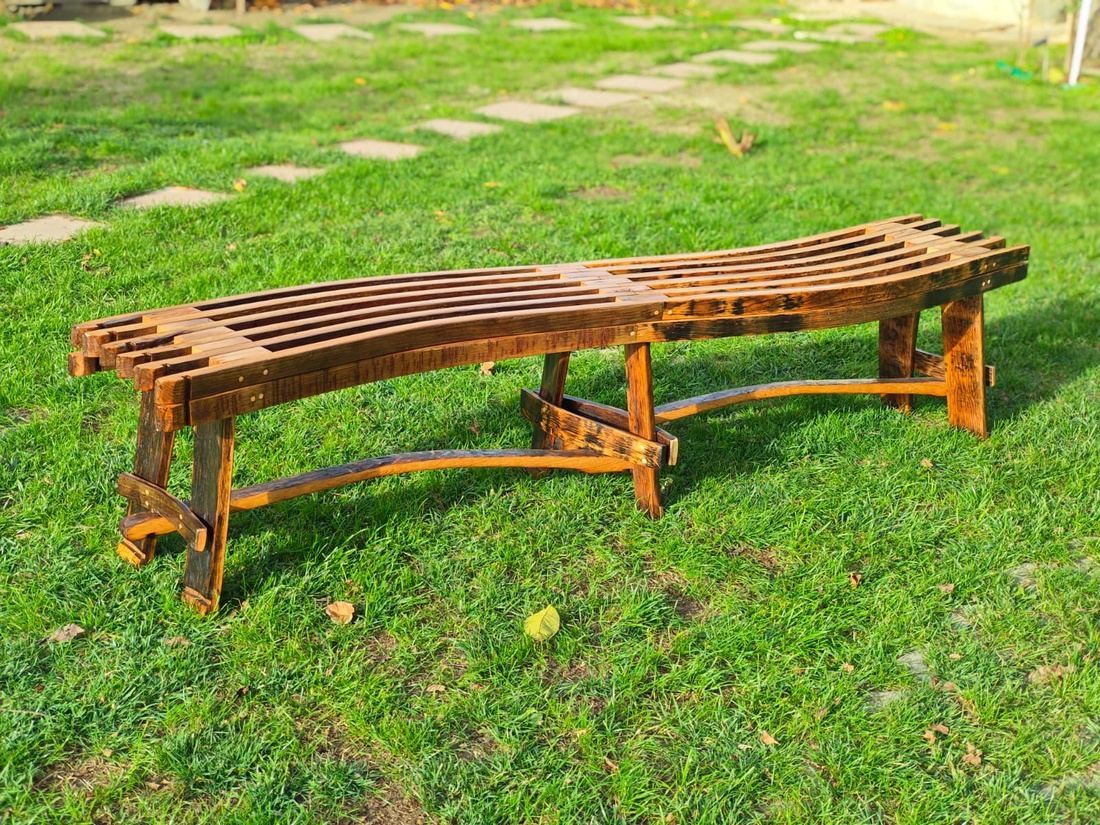 Bancă dublă de terasă/grădină - casă & stil de viață - mobilier artizanal - bănci, bancă cu depozitare - Artynos.ro