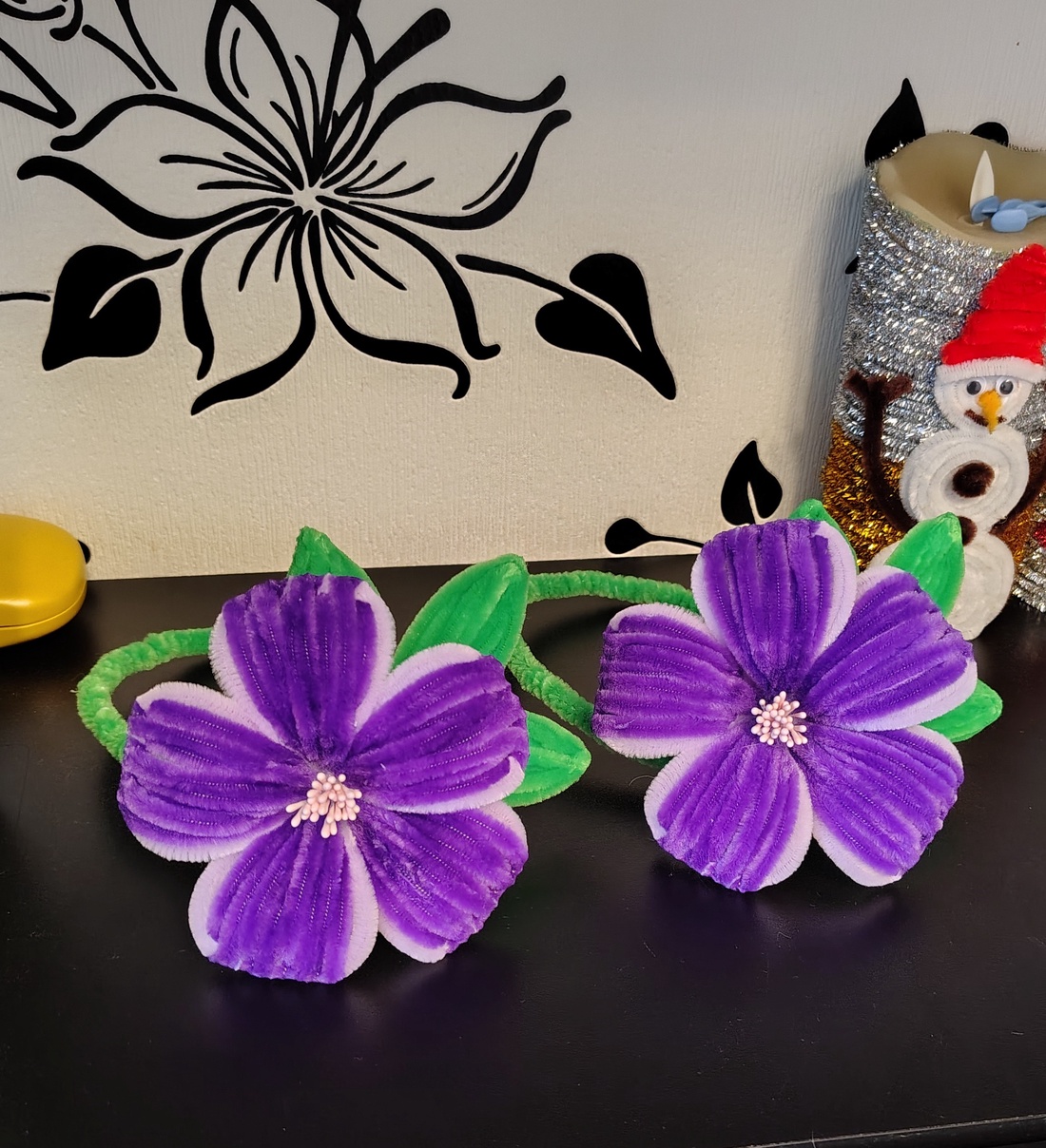  1 set de 2 Accesorii pentru draperii si perdele - crăciun - accesorii cadou de crăciun - felicitări de crăciun - Artynos.ro