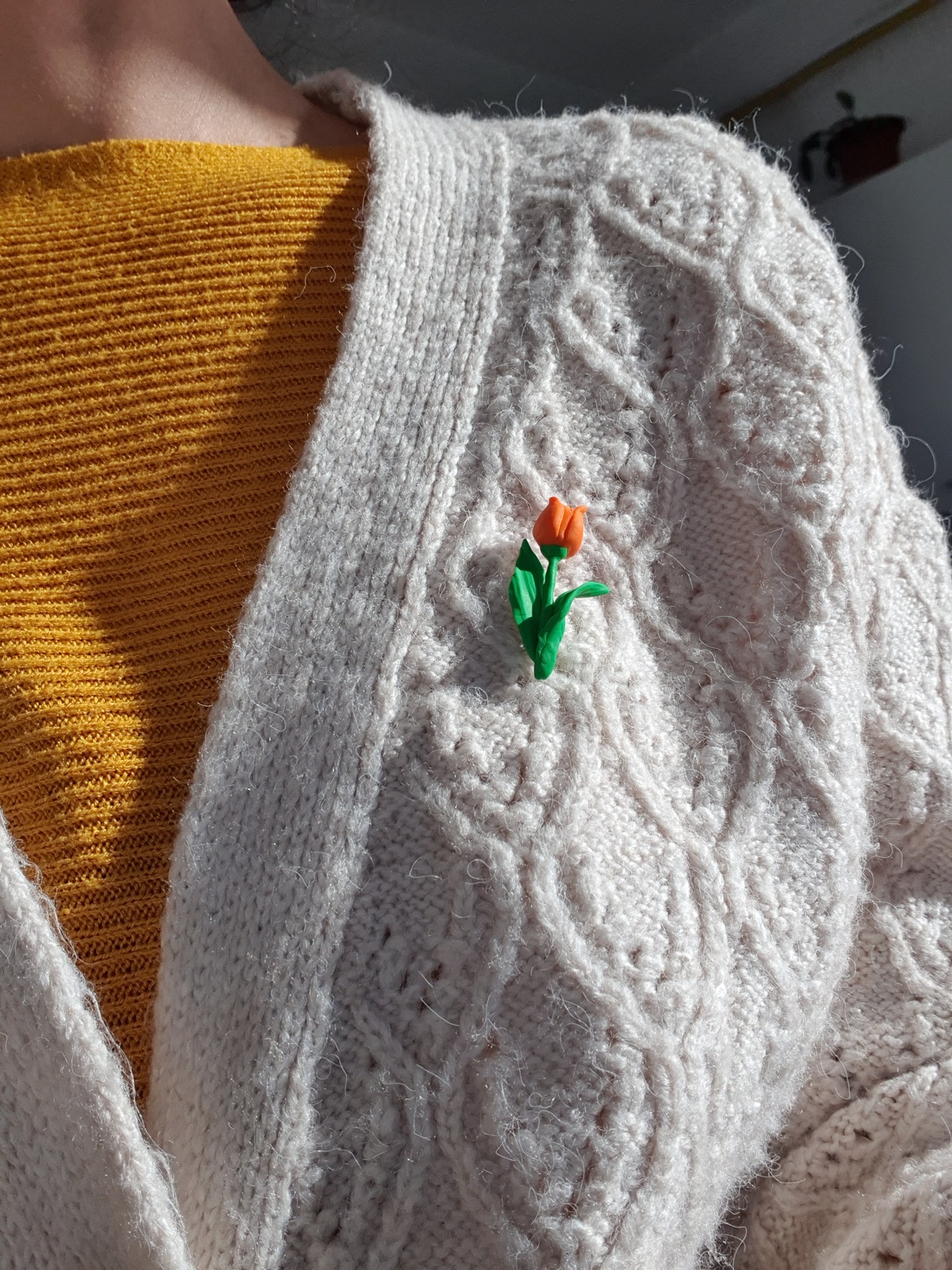 Lalea broșă mărțișor - bijuterii - broșe - Artynos.ro