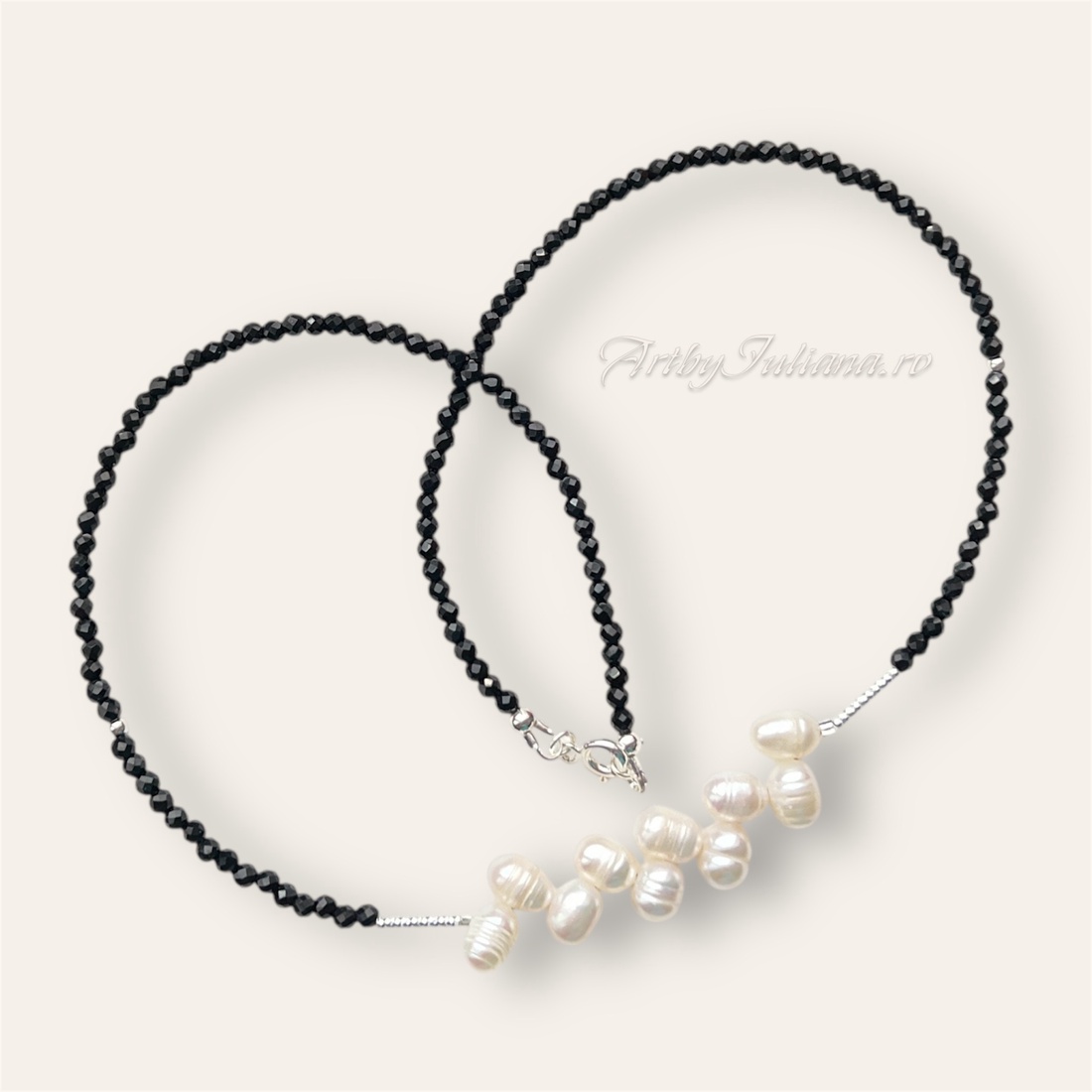 Colier handmade cu pietre semipretioase si argint Cununa de perle - bijuterii - coliere - coliere cu mărgele - Artynos.ro Colier handmade cu pietre semipretioase si argint Cununa de perle - bijuterii - coliere - coliere cu mărgele - Artynos.ro