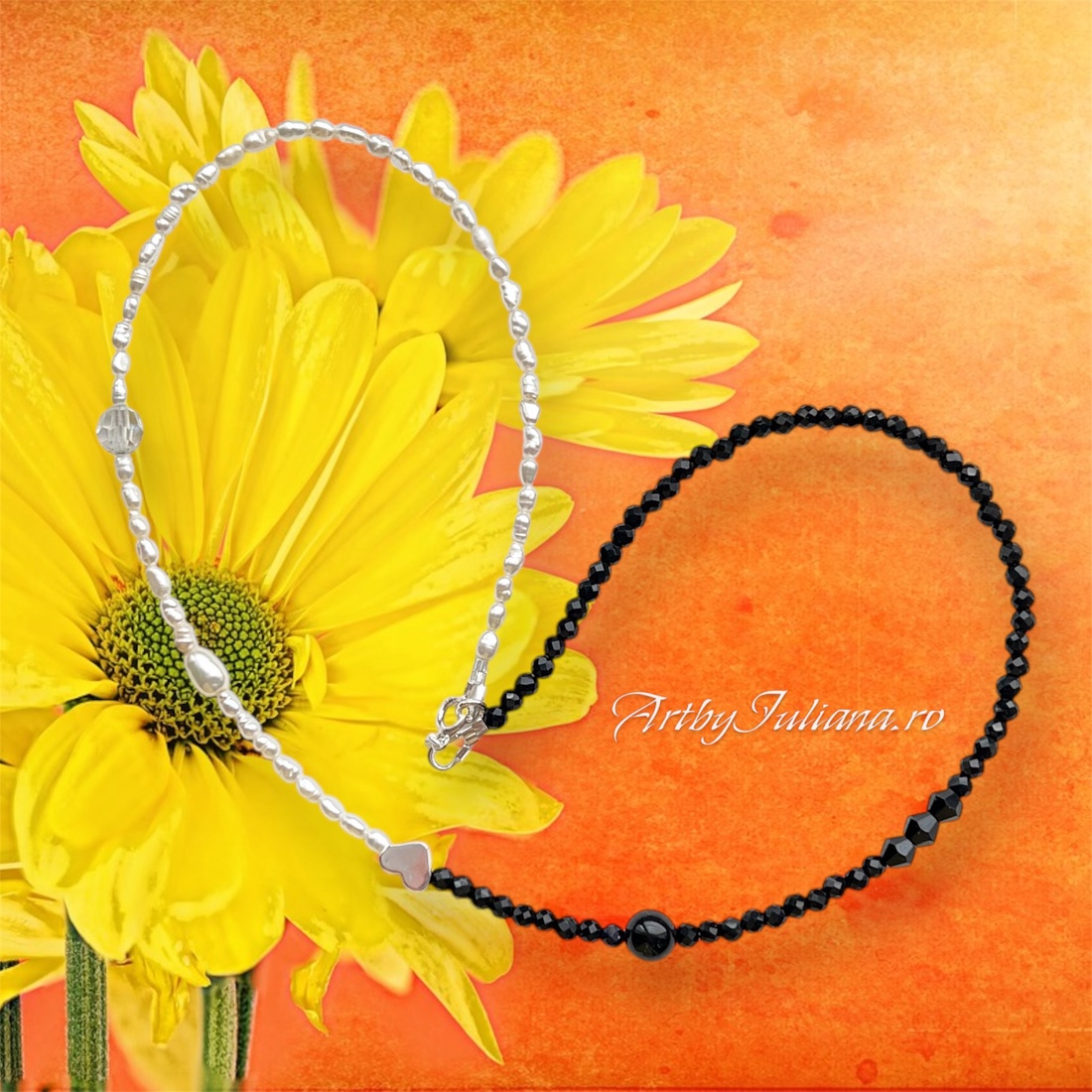 Colier handmade cu perle, pietre semipretioase si argint Jumătatea mea - bijuterii - coliere - coliere cu mărgele - Artynos.ro Colier handmade cu perle, pietre semipretioase si argint Jumătatea mea - bijuterii - coliere - coliere cu mărgele - Artynos.ro
