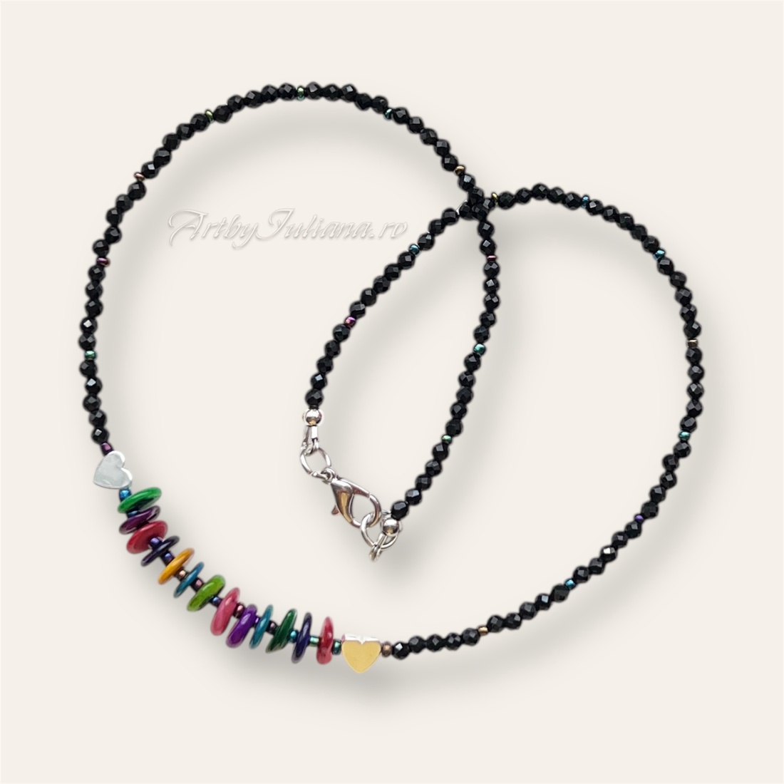 Colier handmade cu pietre semipretioase Culorile apusului - bijuterii - coliere - coliere cu mărgele - Artynos.ro Colier handmade cu pietre semipretioase Culorile apusului - bijuterii - coliere - coliere cu mărgele - Artynos.ro