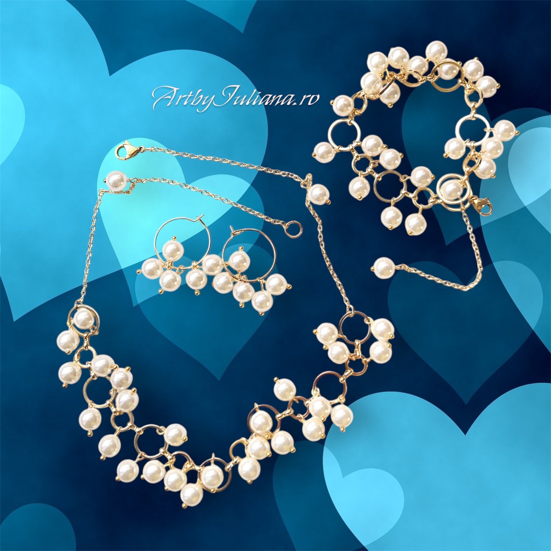 Set handmade perle Mallorca Perle fanteziste - bijuterii - seturi de bijuterii - Artynos.ro