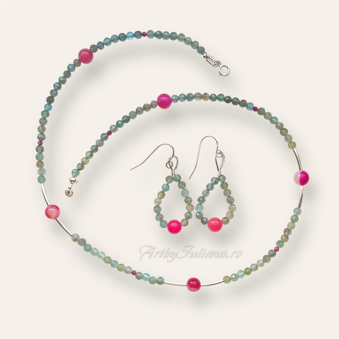 Set handmade cu pietre semiprețioase și argint Candylicious - bijuterii - seturi de bijuterii - Artynos.ro Set handmade cu pietre semiprețioase și argint Candylicious - bijuterii - seturi de bijuterii - Artynos.ro