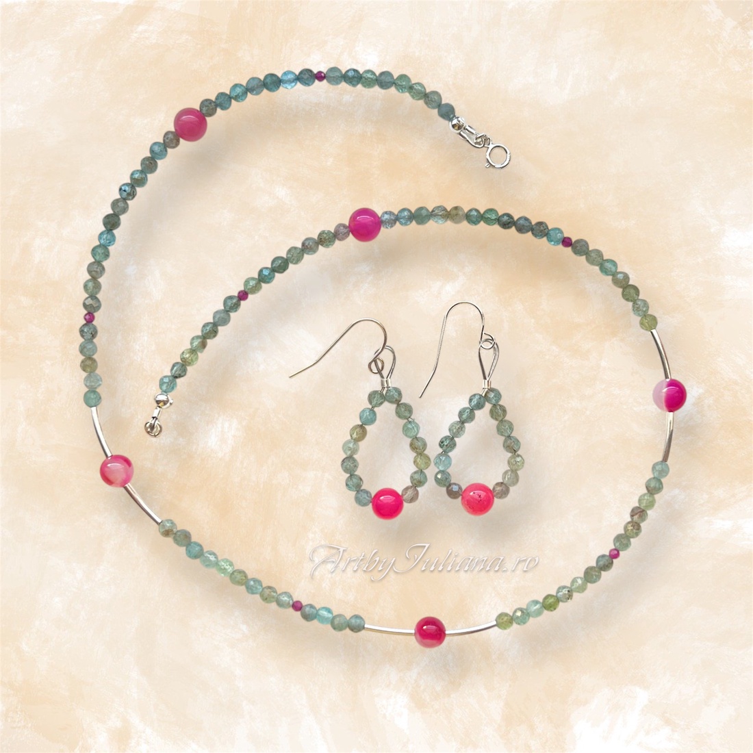 Set handmade cu pietre semiprețioase și argint Candylicious - bijuterii - seturi de bijuterii - Artynos.ro Set handmade cu pietre semiprețioase și argint Candylicious - bijuterii - seturi de bijuterii - Artynos.ro