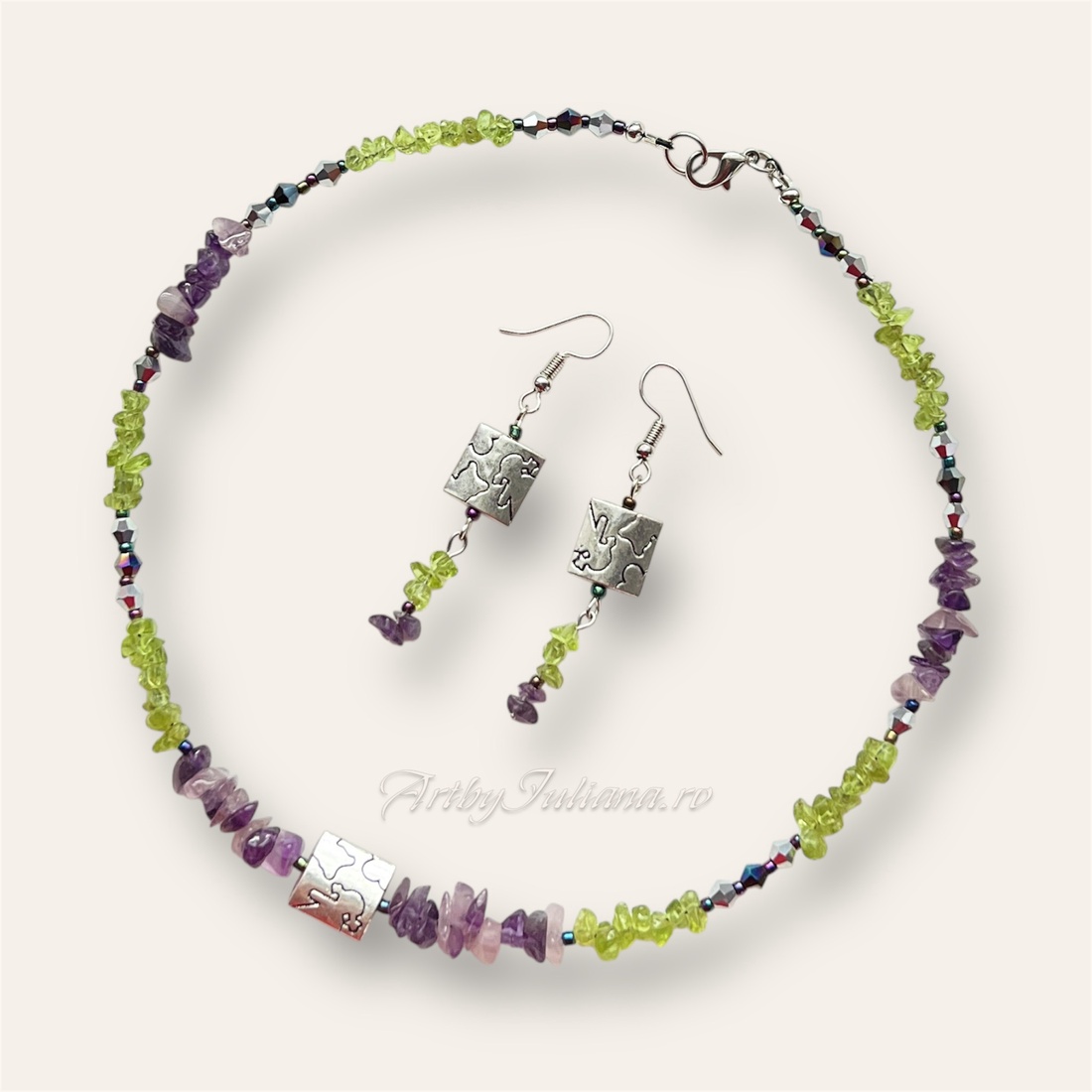 Set handmade pietre semiprețioase Primavara e in aer - bijuterii - seturi de bijuterii - Artynos.ro Set handmade pietre semiprețioase Primavara e in aer - bijuterii - seturi de bijuterii - Artynos.ro