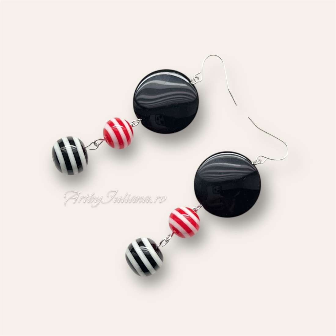 Cercei usori Joc de copii - bijuterii - cercei - cercei din mărgele - Artynos.ro