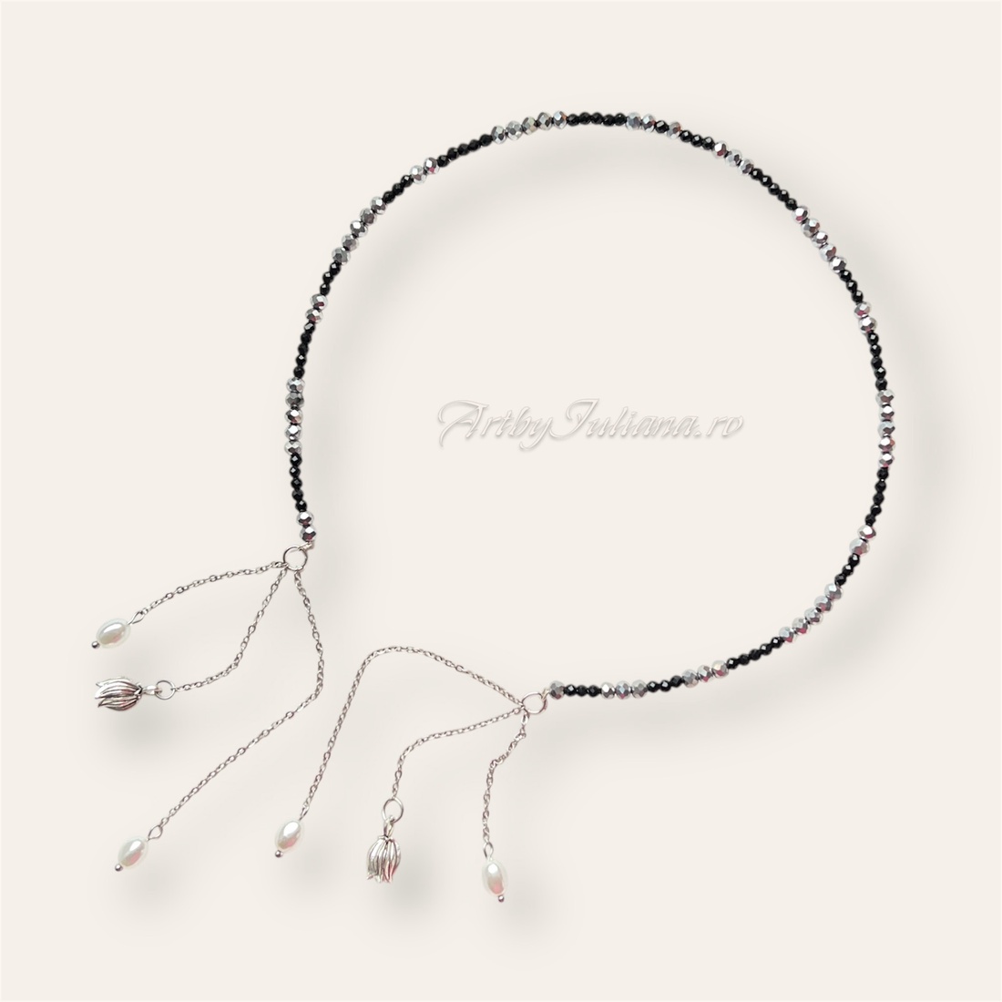 Colier handmade Meduza - bijuterii - coliere - coliere din pietre semiprețioase - Artynos.ro