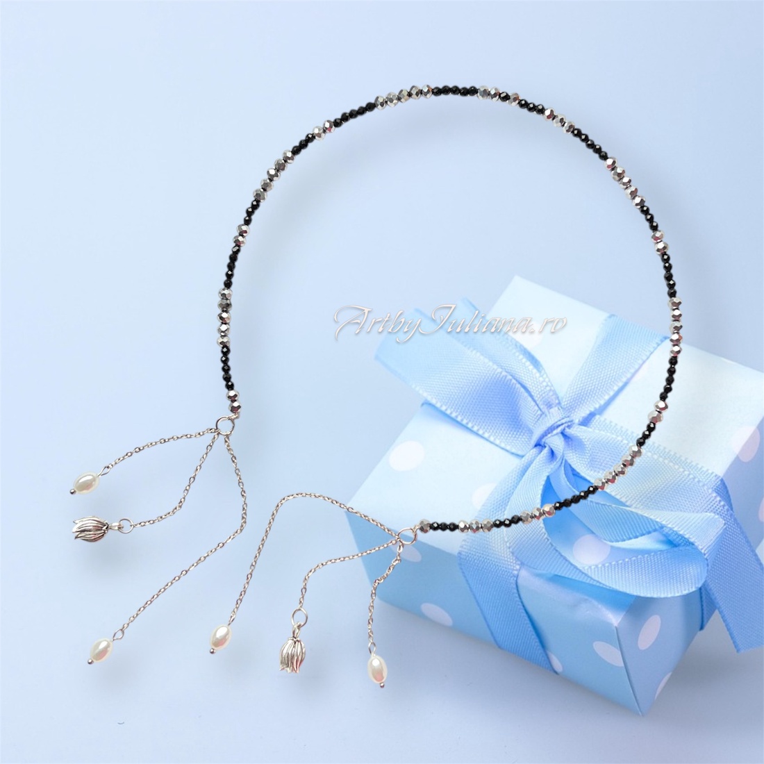 Colier handmade Meduza - bijuterii - coliere - coliere din pietre semiprețioase - Artynos.ro