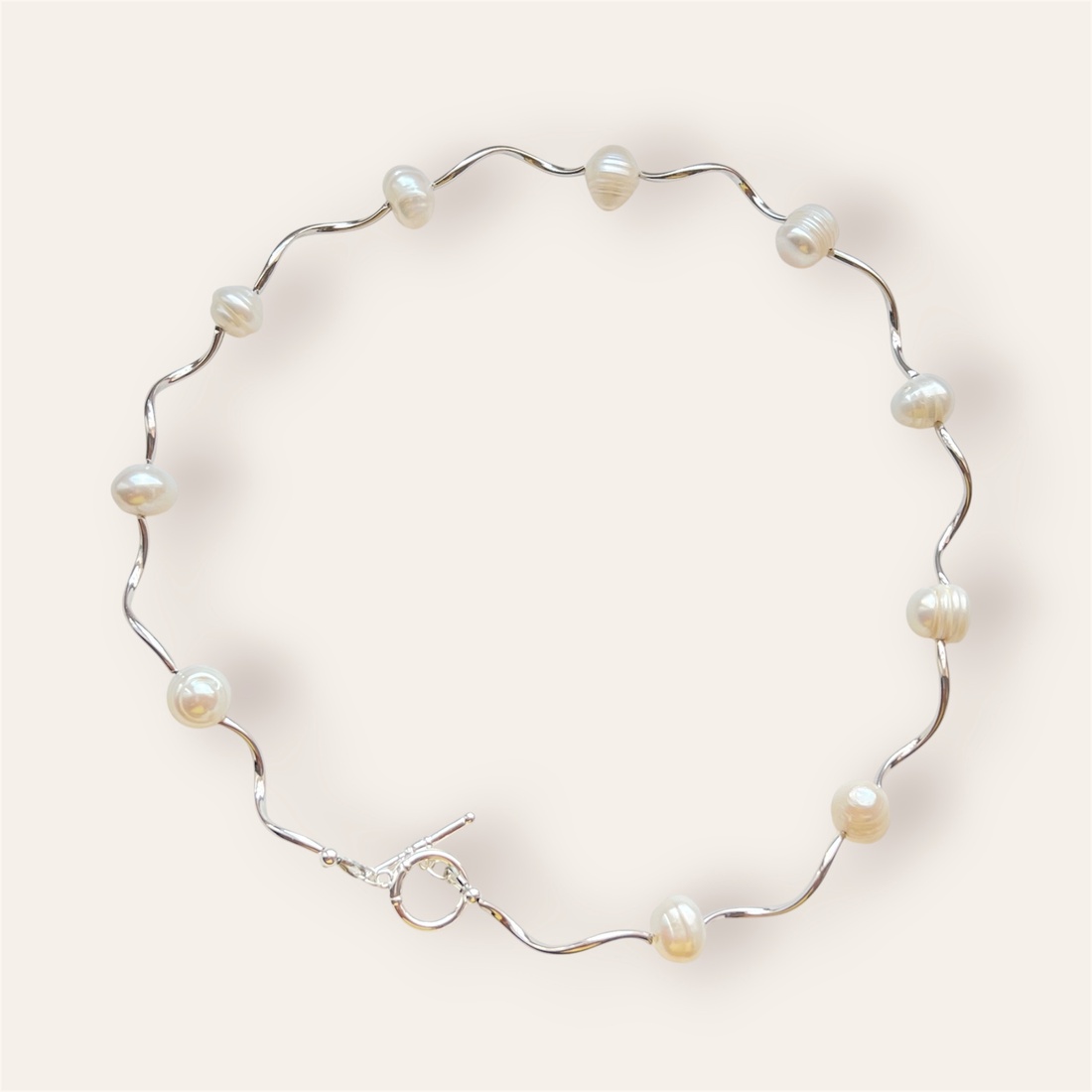 Colier handmade cu perle Valurile oceanului - bijuterii - coliere - coliere din perle - Artynos.ro