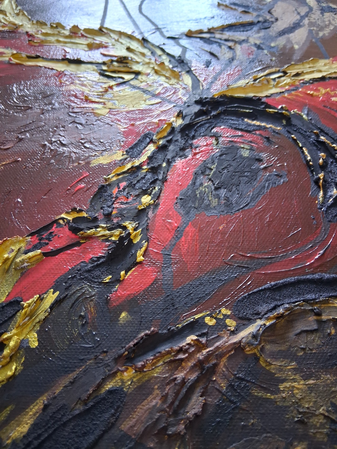 Tablou abstract-Phoenix bird - casă & stil de viață - decorațiuni de casă - decorațiuni de pereți - tablou cu licheni - Artynos.ro