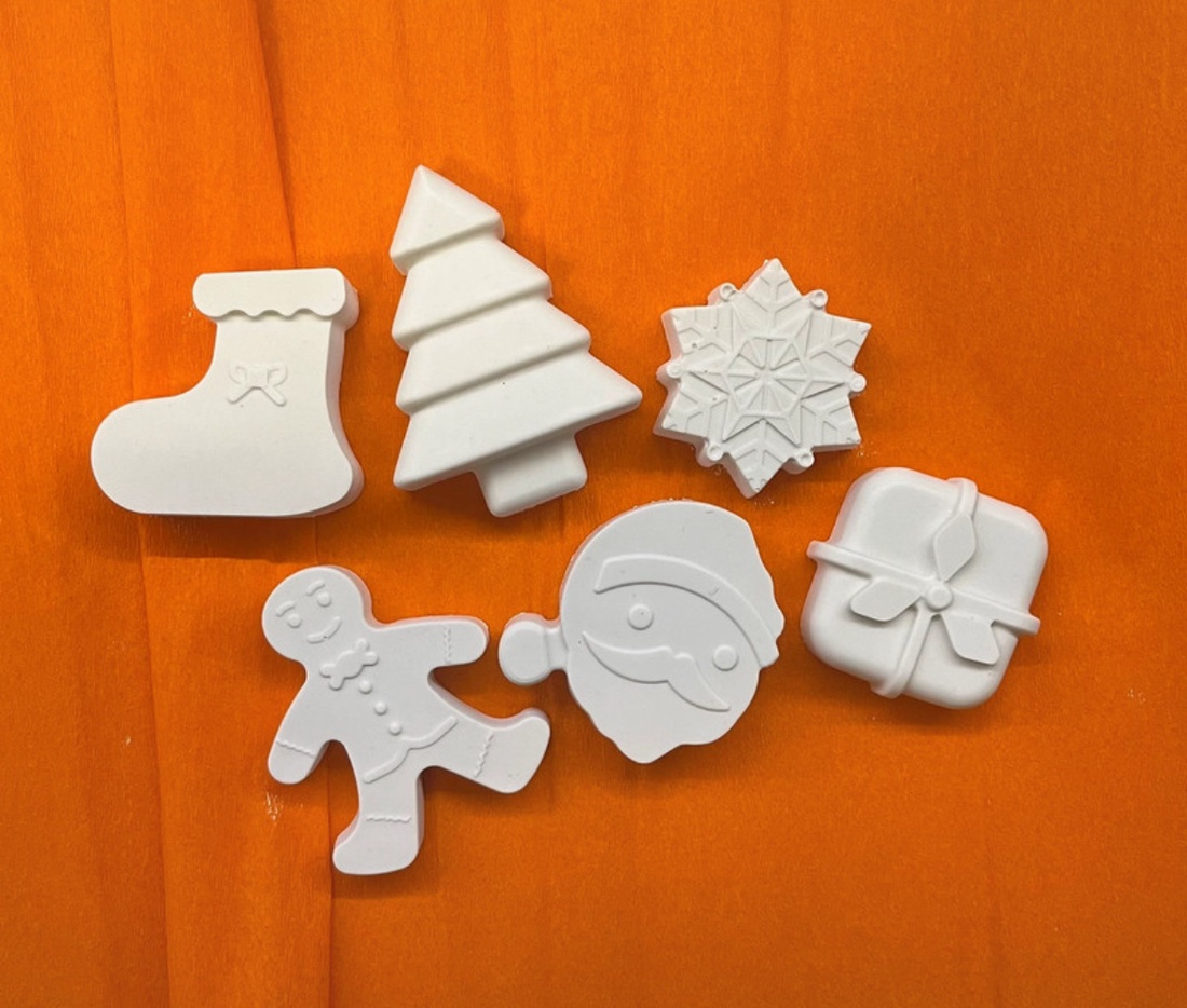 Figurine din ipsos tematica de Craciun - crăciun - cadouri de moș crăciun - cadouri de moș crăciun - Artynos.ro