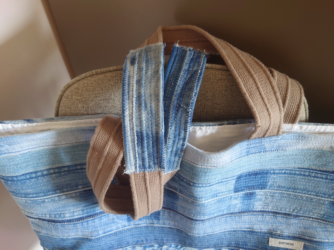 Geanta denim - genți și portofele - genți de mână și umăr - geantă mare - Artynos.ro