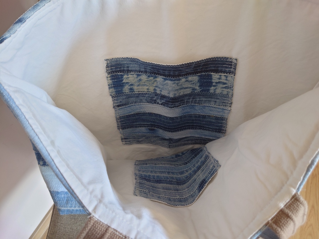 Geanta denim - genți și portofele - genți de mână și umăr - geantă mare - Artynos.ro
