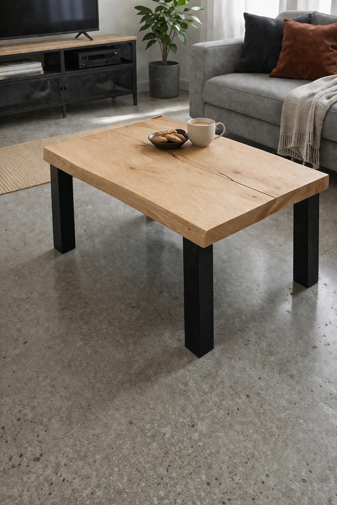 Masă din lemn masiv - măsuță de cafea living / dinning din lemn masiv. Masă lemn 90x60 cm - casă & stil de viață - mobilier artizanal - mese - Artynos.ro