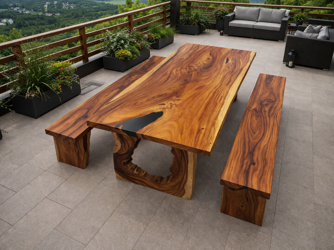 Masă din lemn masiv  - casă & stil de viață - mobilier artizanal - mese - Artynos.ro