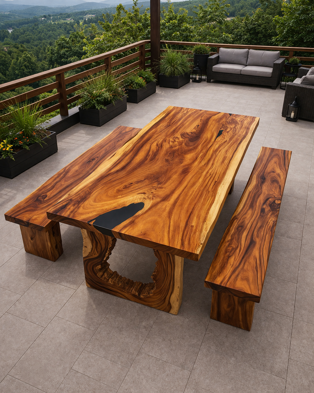 Masă din lemn masiv  - casă & stil de viață - mobilier artizanal - mese - Artynos.ro