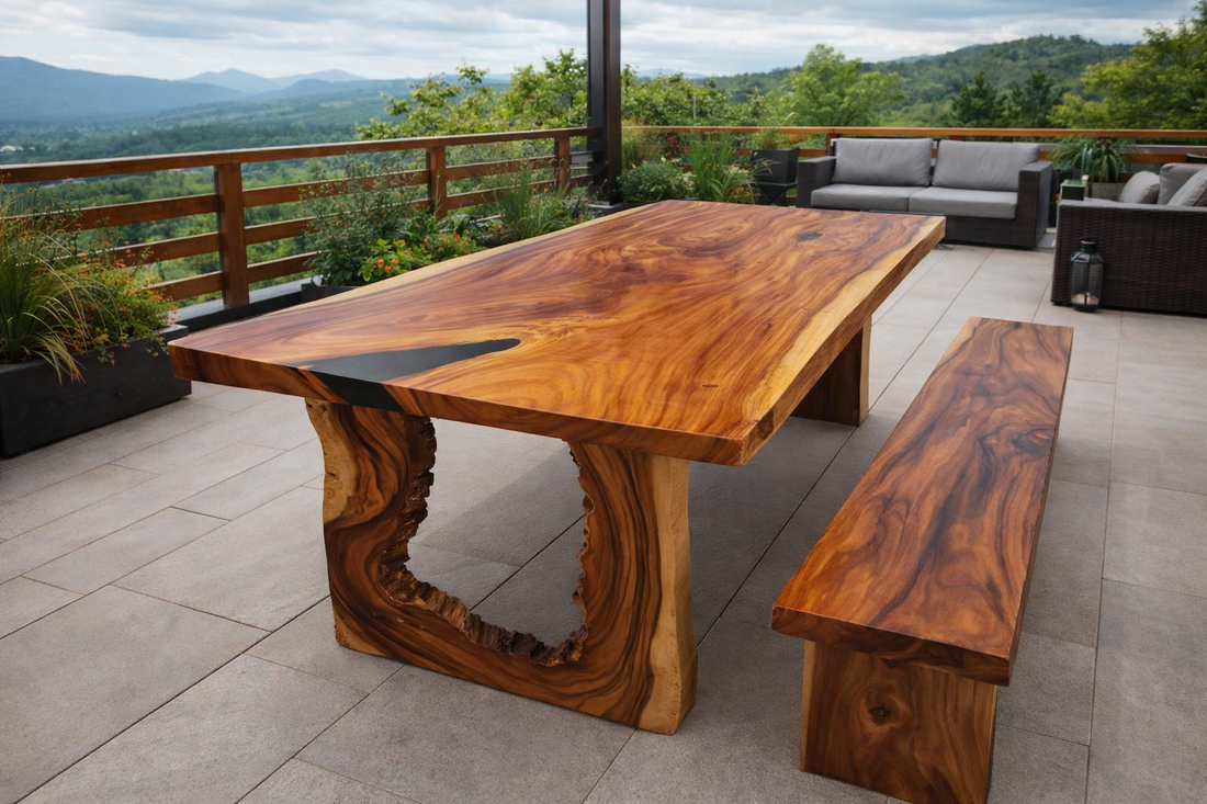 Masă din lemn masiv  - casă & stil de viață - mobilier artizanal - mese - Artynos.ro