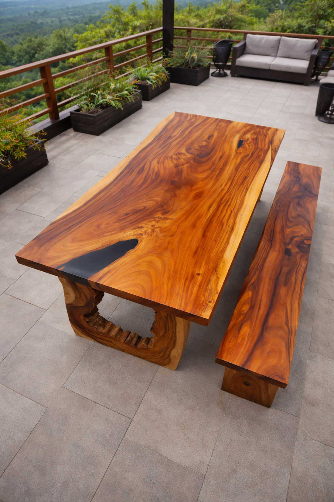 Masă din lemn masiv  - casă & stil de viață - mobilier artizanal - mese - Artynos.ro