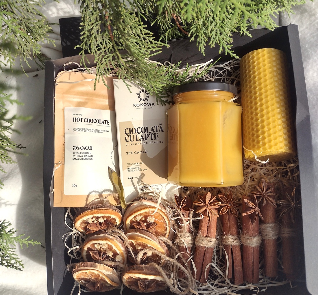 Cutie cadou de Crăciun - Natural - crăciun - cadouri de moș crăciun - cadouri de moș crăciun - Artynos.ro