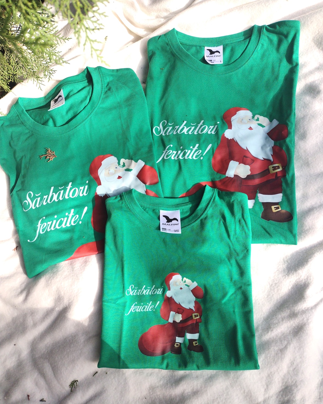 Set Tricouri Personalizate de Crăciun  Familie - crăciun - cadouri de moș crăciun - decor cu moș crăciun - Artynos.ro