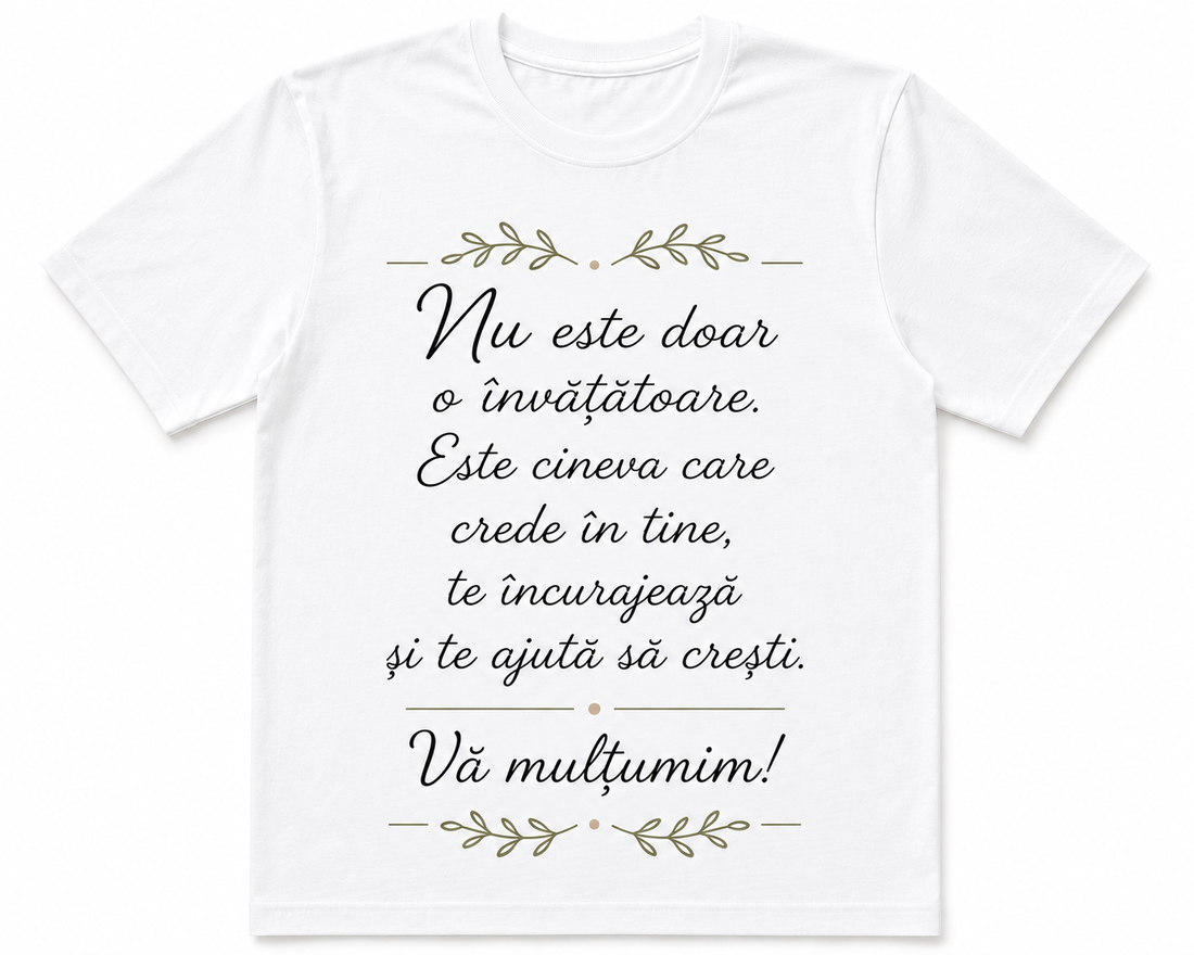 Tricou personalizat pentru doamna învățătoare - îmbrăcăminte și modă - haine damă - tricou și top de damă - Artynos.ro