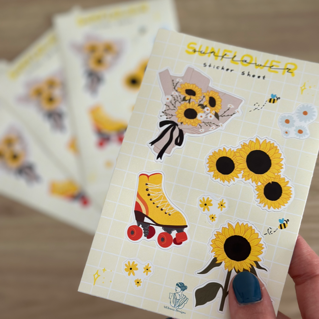 Foaie de stickere Sunflower - casă & stil de viață - produse de papetărie - pachet stickere - Artynos.ro