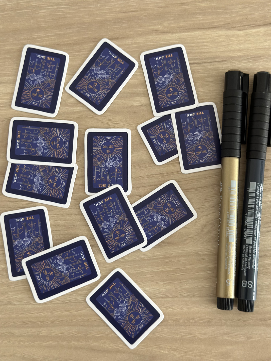 Set 4 stickere model Tarot - casă & stil de viață - produse de papetărie - pachet stickere - Artynos.ro