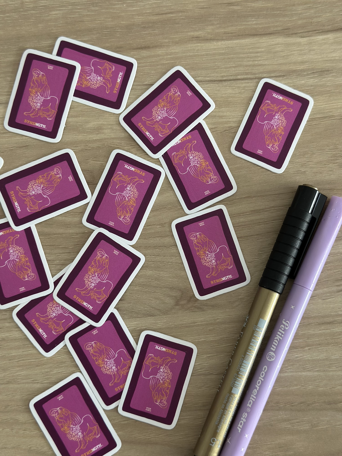 Set 4 stickere model Tarot - casă & stil de viață - produse de papetărie - pachet stickere - Artynos.ro