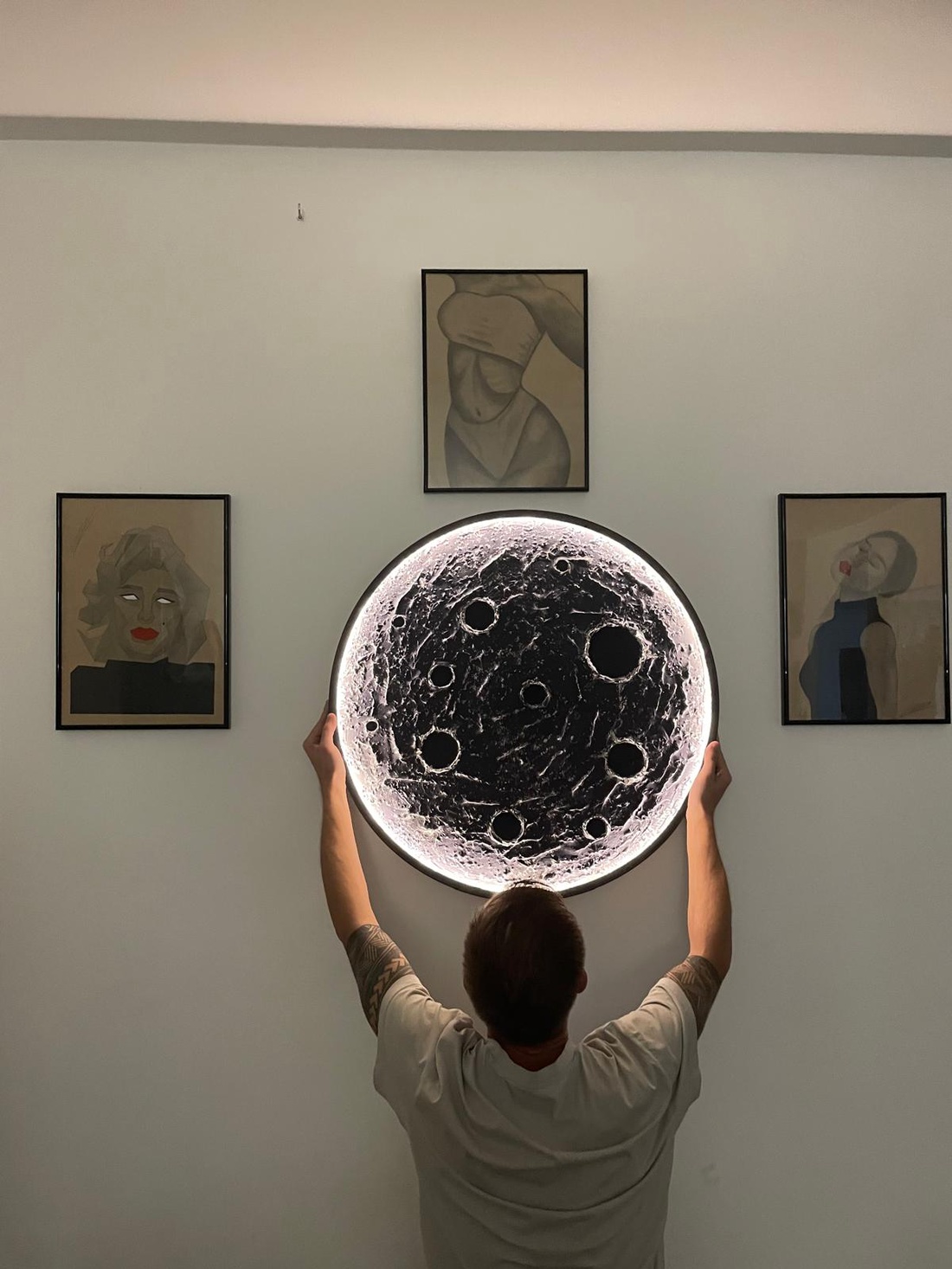 Lampa decorativa Luna 3D - ARTEMIS MOON - casă & stil de viață - lămpi și corpuri de iluminat - lampă de ambianță - Artynos.ro