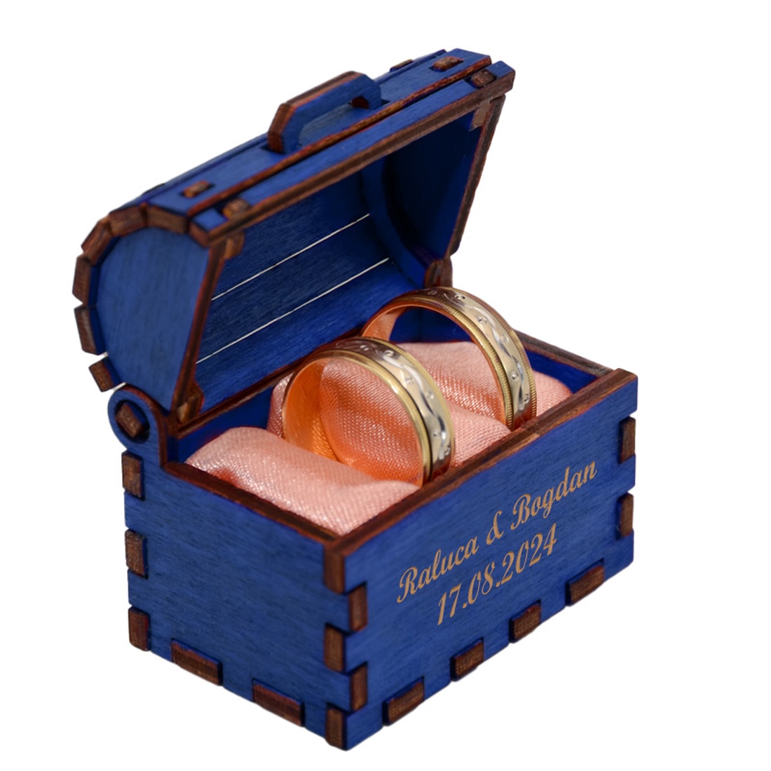 Cutie cufaras Albastru, cutie pentru inel logodna - verighete nunta - accesorii nuntă - accesorii de nuntă - suport verighete și perne pentru inele - Artynos.ro Cutie cufaras Albastru, cutie pentru inel logodna - verighete nunta - accesorii nuntă - accesorii de nuntă - suport verighete și perne pentru inele - Artynos.ro