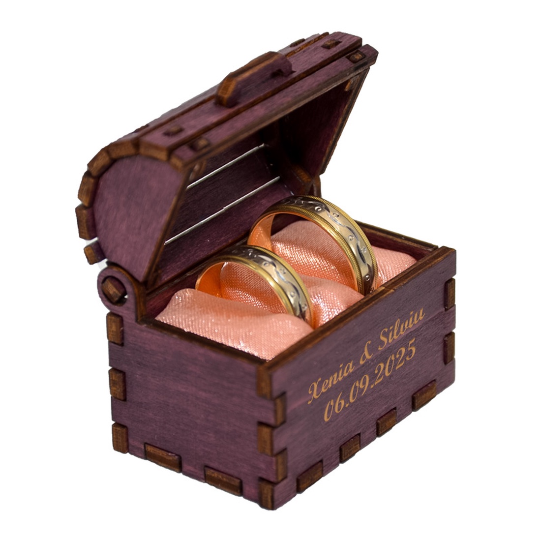 Cutie cufaras Mov, cutie pentru inel logodna - verighete nunta - accesorii nuntă - accesorii de nuntă - suport verighete și perne pentru inele - Artynos.ro Cutie cufaras Mov, cutie pentru inel logodna - verighete nunta - accesorii nuntă - accesorii de nuntă - suport verighete și perne pentru inele - Artynos.ro