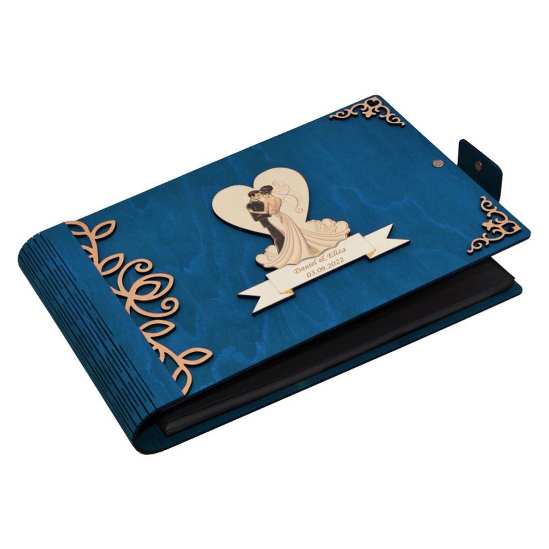 Album foto A4 personalizat, din lemn, Albastru, GuestBook, Caiet amintiri, Nunta - accesorii nuntă - amintiri și cadouri de nuntă - carte de amintiri nuntă și carte oaspeți - Artynos.ro Album foto A4 personalizat, din lemn, Albastru, GuestBook, Caiet amintiri, Nunta - accesorii nuntă - amintiri și cadouri de nuntă - carte de amintiri nuntă și carte oaspeți - Artynos.ro