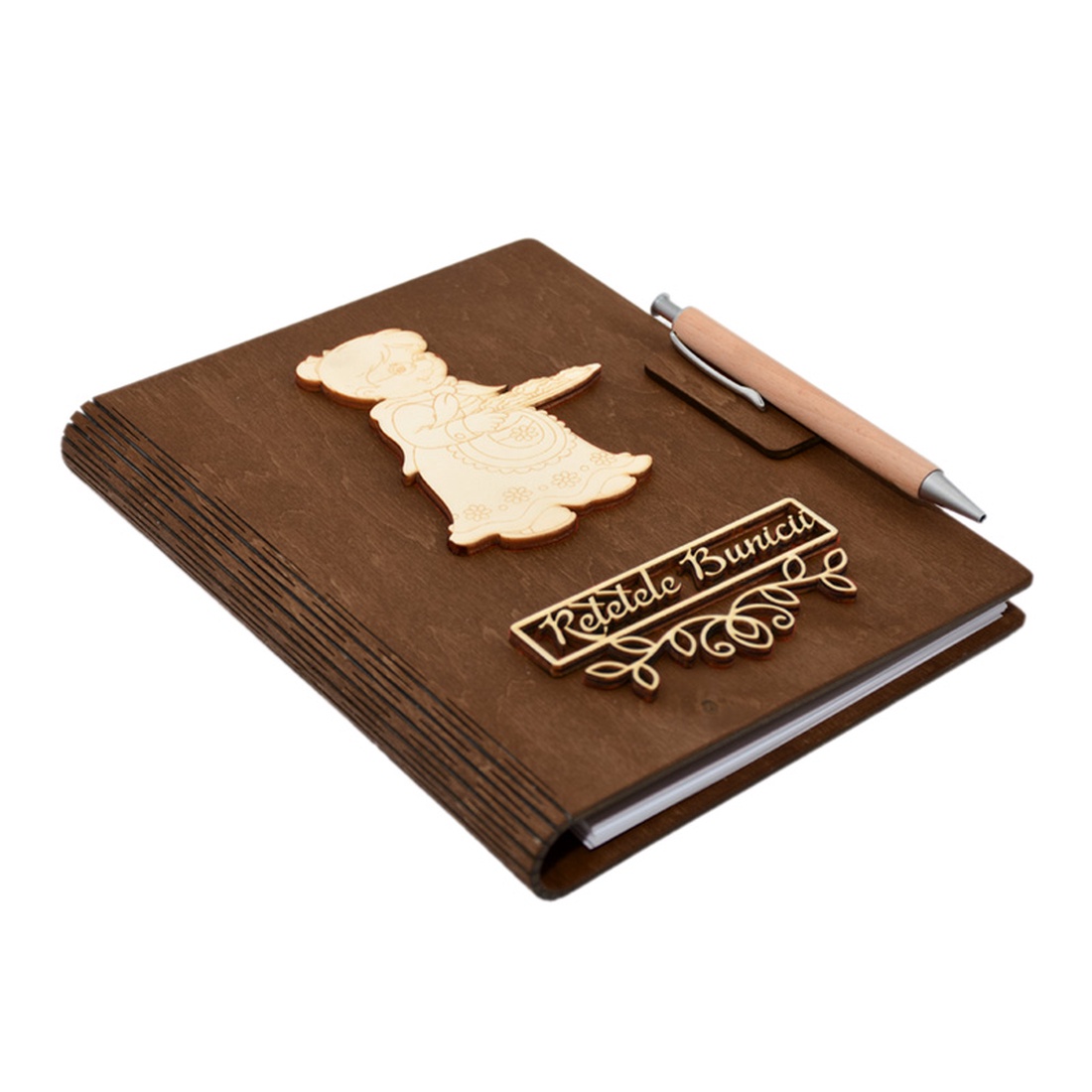 Caiet pentru Retetele Bunicii cu Coperti din lemn, A5, Maro, pix din lemn inclus - casă & stil de viață - accesorii pentru echipamente de bucătărie - accesorii pentru coacere și gătit - carte de rețete, caiet rețete - Artynos.ro Caiet pentru Retetele Bunicii cu Coperti din lemn, A5, Maro, pix din lemn inclus - casă & stil de viață - accesorii pentru echipamente de bucătărie - accesorii pentru coacere și gătit - carte de rețete, caiet rețete - Artynos.ro