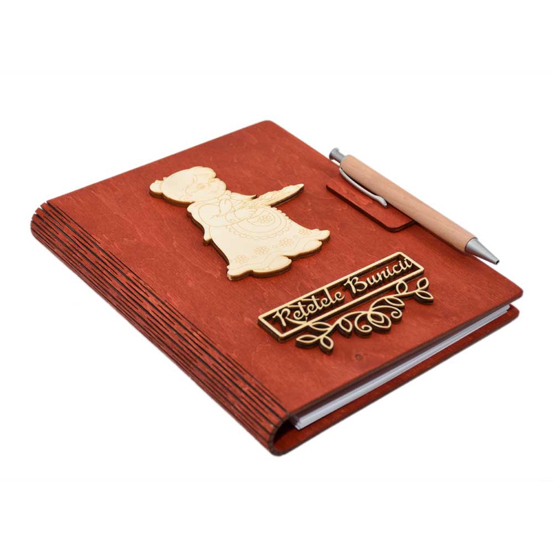 Caiet pentru Retetele Bunicii cu Coperti din lemn, A5, Rosu, pix din lemn inclus - casă & stil de viață - accesorii pentru echipamente de bucătărie - accesorii pentru coacere și gătit - carte de rețete, caiet rețete - Artynos.ro Caiet pentru Retetele Bunicii cu Coperti din lemn, A5, Rosu, pix din lemn inclus - casă & stil de viață - accesorii pentru echipamente de bucătărie - accesorii pentru coacere și gătit - carte de rețete, caiet rețete - Artynos.ro