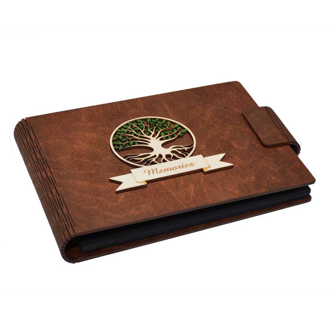 Album foto A5 personalizat, din lemn, Maro, GuestBook, Caiet amintiri, Pomul vietii - accesorii nuntă - amintiri și cadouri de nuntă - albume foto de nuntă - Artynos.ro