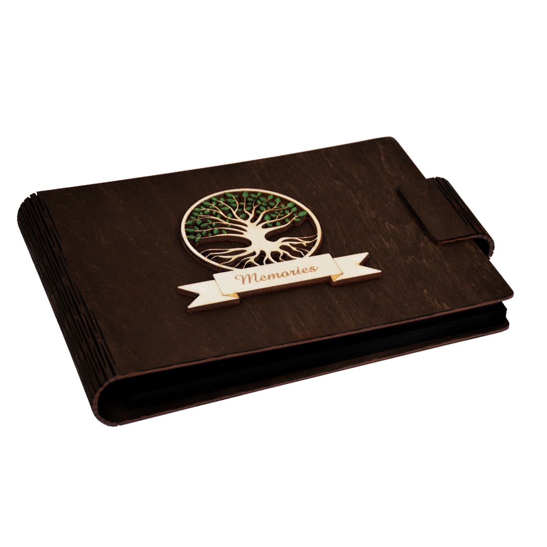 Album foto A5 personalizat, din lemn, Wenge, GuestBook, Caiet amintiri, Pomul vietii - accesorii nuntă - amintiri și cadouri de nuntă - albume foto de nuntă - Artynos.ro