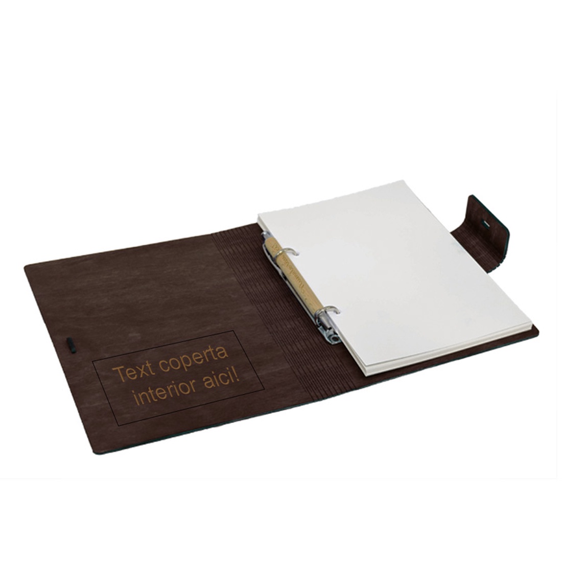 Jurnalul Meu Secret, A5, din lemn personalizat, Wenge, 100 pagini si pix din lemn inclus - casă & stil de viață - papetărie de hârtie - caiete și jurnal - Artynos.ro