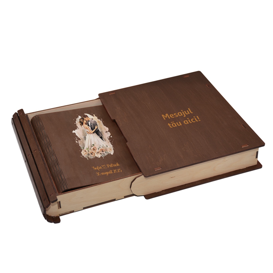 Guestbook de nunta, Album foto din lemn personalizat, Maro, A5, Piksel, pix si lipici stick inclus - accesorii nuntă - amintiri și cadouri de nuntă - carte de amintiri nuntă și carte oaspeți - Artynos.ro Guestbook de nunta, Album foto din lemn personalizat, Maro, A5, Piksel, pix si lipici stick inclus - accesorii nuntă - amintiri și cadouri de nuntă - carte de amintiri nuntă și carte oaspeți - Artynos.ro
