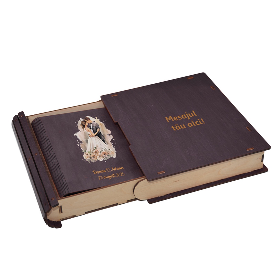 Guestbook de nunta, Album foto din lemn personalizat, Mov, A5, Piksel, pix si lipici stick inclus - accesorii nuntă - amintiri și cadouri de nuntă - carte de amintiri nuntă și carte oaspeți - Artynos.ro Guestbook de nunta, Album foto din lemn personalizat, Mov, A5, Piksel, pix si lipici stick inclus - accesorii nuntă - amintiri și cadouri de nuntă - carte de amintiri nuntă și carte oaspeți - Artynos.ro