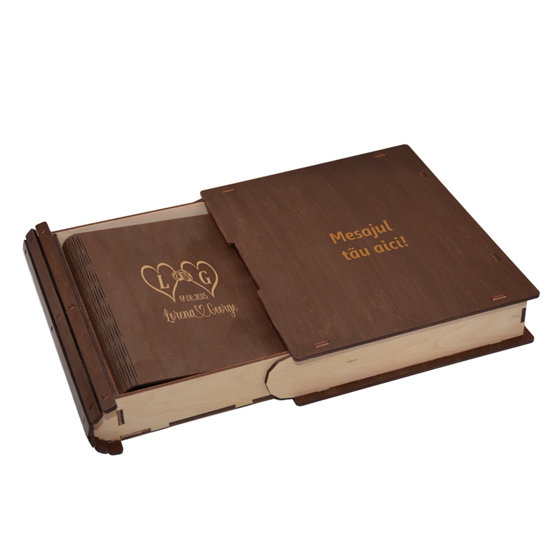 Guestbook de nunta, inimi, Album foto din lemn personalizat, Maro, A5, Piksel, pix si lipici stick inclus - accesorii nuntă - amintiri și cadouri de nuntă - carte de amintiri nuntă și carte oaspeți - Artynos.ro Guestbook de nunta, inimi, Album foto din lemn personalizat, Maro, A5, Piksel, pix si lipici stick inclus - accesorii nuntă - amintiri și cadouri de nuntă - carte de amintiri nuntă și carte oaspeți - Artynos.ro