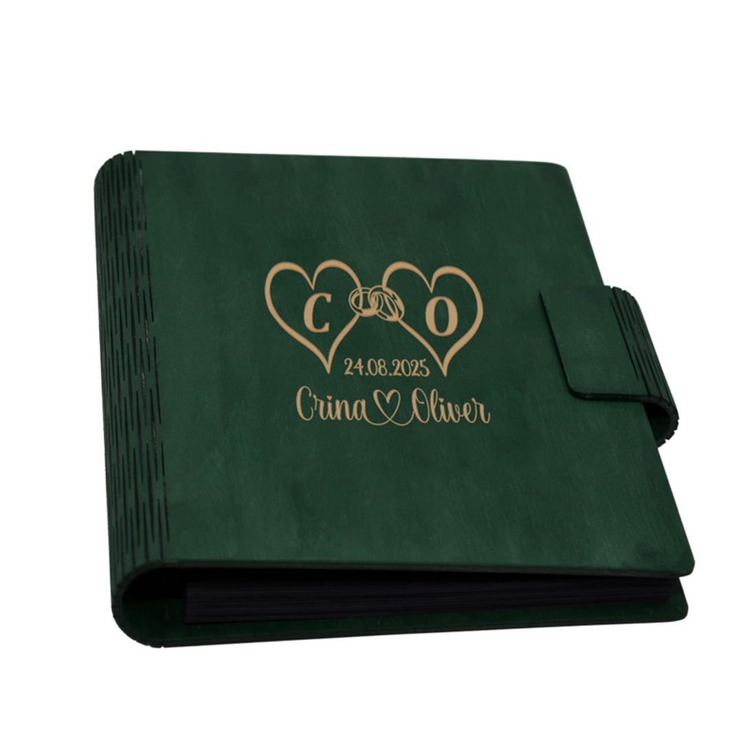Guestbook de nunta, inimi, Album foto din lemn personalizat, Verde inchis, A5, Piksel, pix si lipici stick inclus - accesorii nuntă - amintiri și cadouri de nuntă - carte de amintiri nuntă și carte oaspeți - Artynos.ro Guestbook de nunta, inimi, Album foto din lemn personalizat, Verde inchis, A5, Piksel, pix si lipici stick inclus - accesorii nuntă - amintiri și cadouri de nuntă - carte de amintiri nuntă și carte oaspeți - Artynos.ro