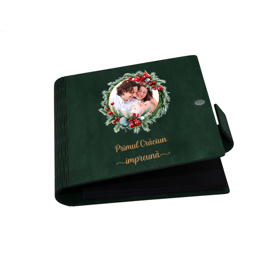 Album foto, coperta lemn, personalizat, Primul Craciun impreuna, Verde, Piksel, 22x22 cm - crăciun - cadouri de moș crăciun - cadouri de moș crăciun - Artynos.ro Album foto, coperta lemn, personalizat, Primul Craciun impreuna, Verde, Piksel, 22x22 cm - crăciun - cadouri de moș crăciun - cadouri de moș crăciun - Artynos.ro