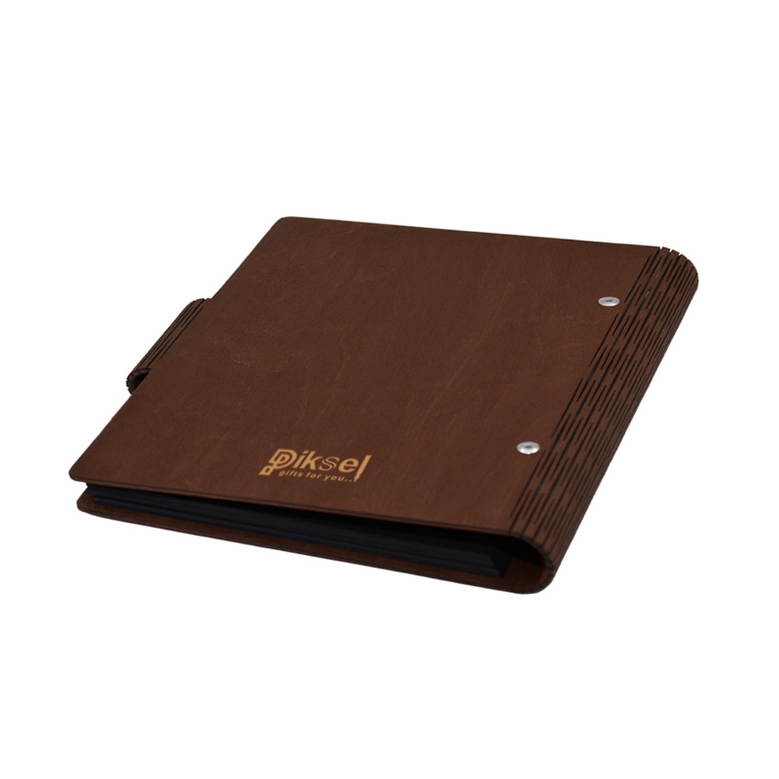 Album foto, coperta lemn, personalizat, Primul Craciun impreuna, Maro, Piksel, 22x22 cm - crăciun - cadouri de moș crăciun - cadouri de moș crăciun - Artynos.ro