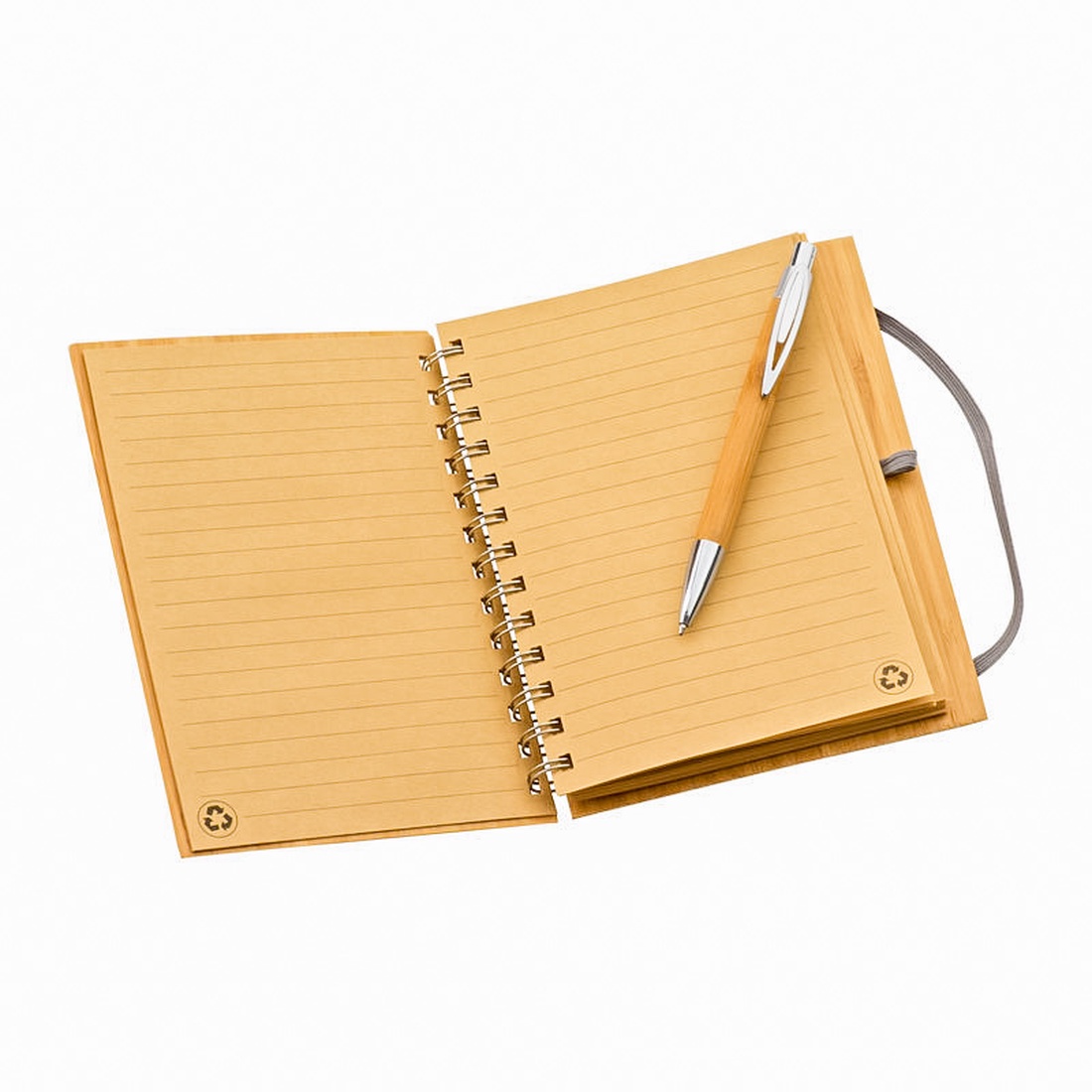 Agenda A5 nedatata, Educatoare, Invatatoare, Profesoare, 140 pagini dictando, Bambus, pix inclus si semn de carte cadou - casă & stil de viață - produse de papetărie - caiete și jurnale - Artynos.ro