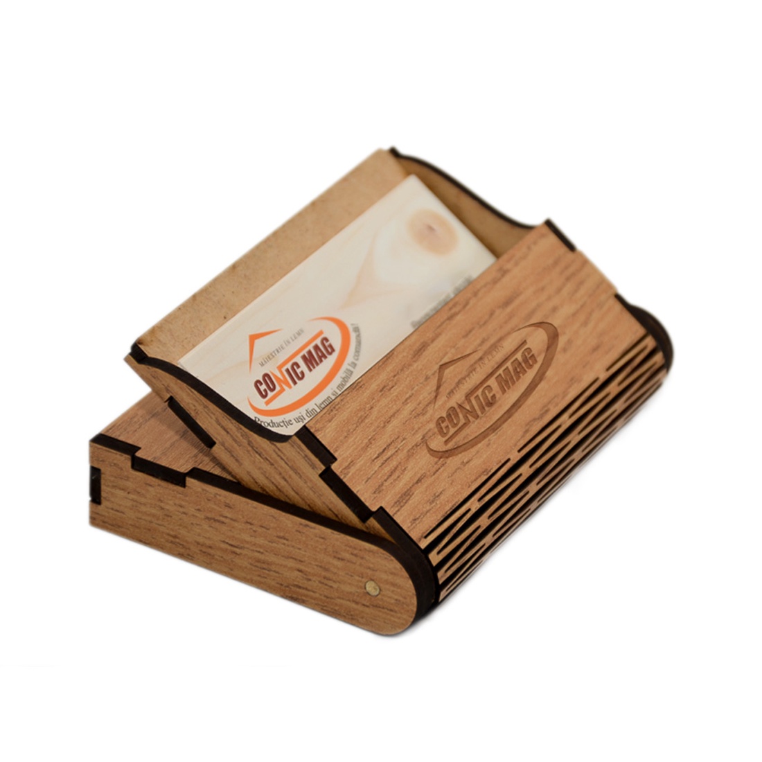 Cutie si suport carti de vizita, pentru birou, bej - casă & stil de viață - produse de papetărie - cărți de vizită - Artynos.ro