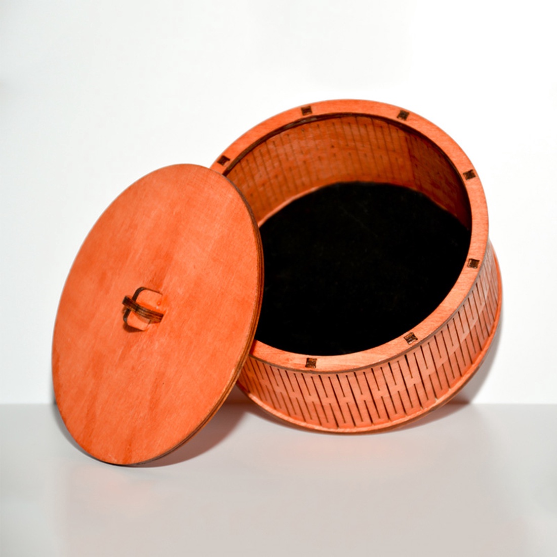 Cutie rotunda Ø11x6 cm handmade din lemn pentru bijuterii si alte obiecte mici - casă & stil de viață - organizare & depozitare - cutie depozitare - Artynos.ro